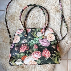 Dark Floral Handbag